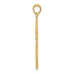 14k Polished Latin Cross Pendant - Product Photo