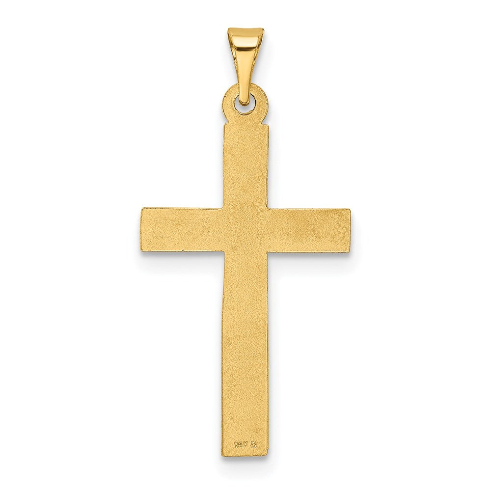 14k Polished Latin Cross Pendant - Product Photo