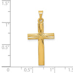 14k Polished Latin Cross Pendant - Product Photo