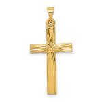 14k Polished Latin Cross Pendant - Product Photo