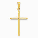 14K Yellow Gold Polished Cross Pendant - Product Photo