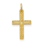 14k Small Cross Charm - Product Photo