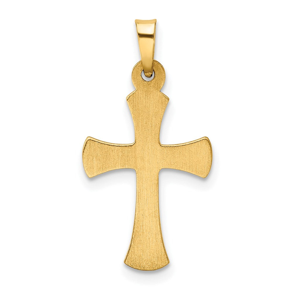 14k Hollow Cross Pendant - Product Photo
