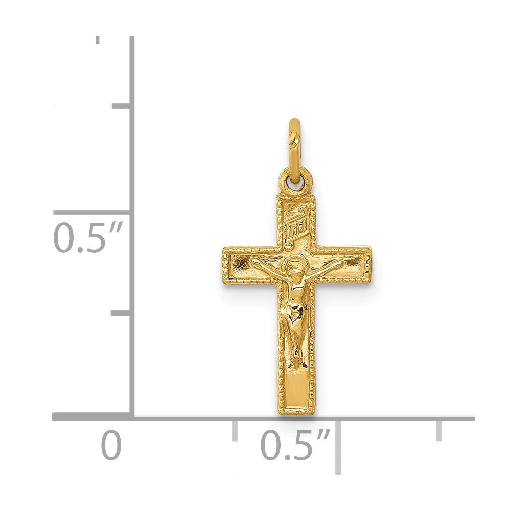 14k INRI Crucifix Charm - Product Photo