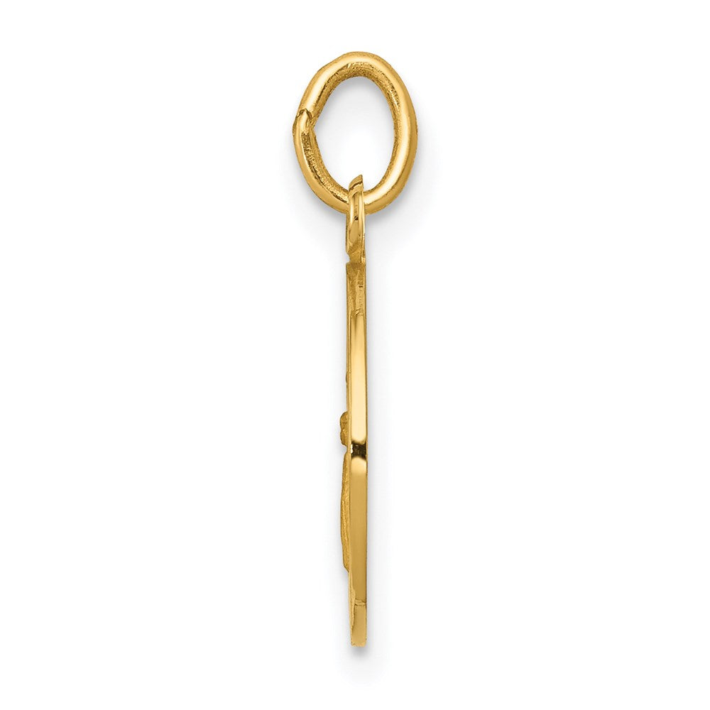 14k Guardian Angel Medal Charm - Product Photo