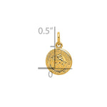 14k Saint Christopher Medal Charm - Product Photo