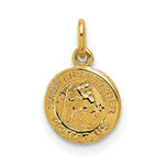 14k Saint Christopher Medal Charm - Product Photo