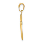 10K / 14K Yellow Gold Polished Cross Pendant - Product Photo