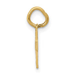 14K Floral Cross Charm - Product Photo