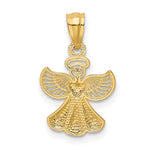 14k Polished Angel Pendant - Product Photo