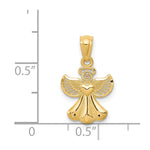 14k Polished Angel Pendant - Product Photo