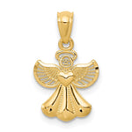 14k Polished Angel Pendant - Product Photo