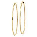14K Yellow Gold 1.25mm Endless Hoop Earring - Product Photo