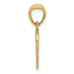 14K Basketball and Hoop Pendant - Product Photo