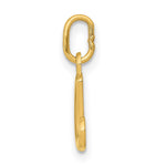 10K / 14K Yellow Gold Letter a Initial Charm - Product Photo