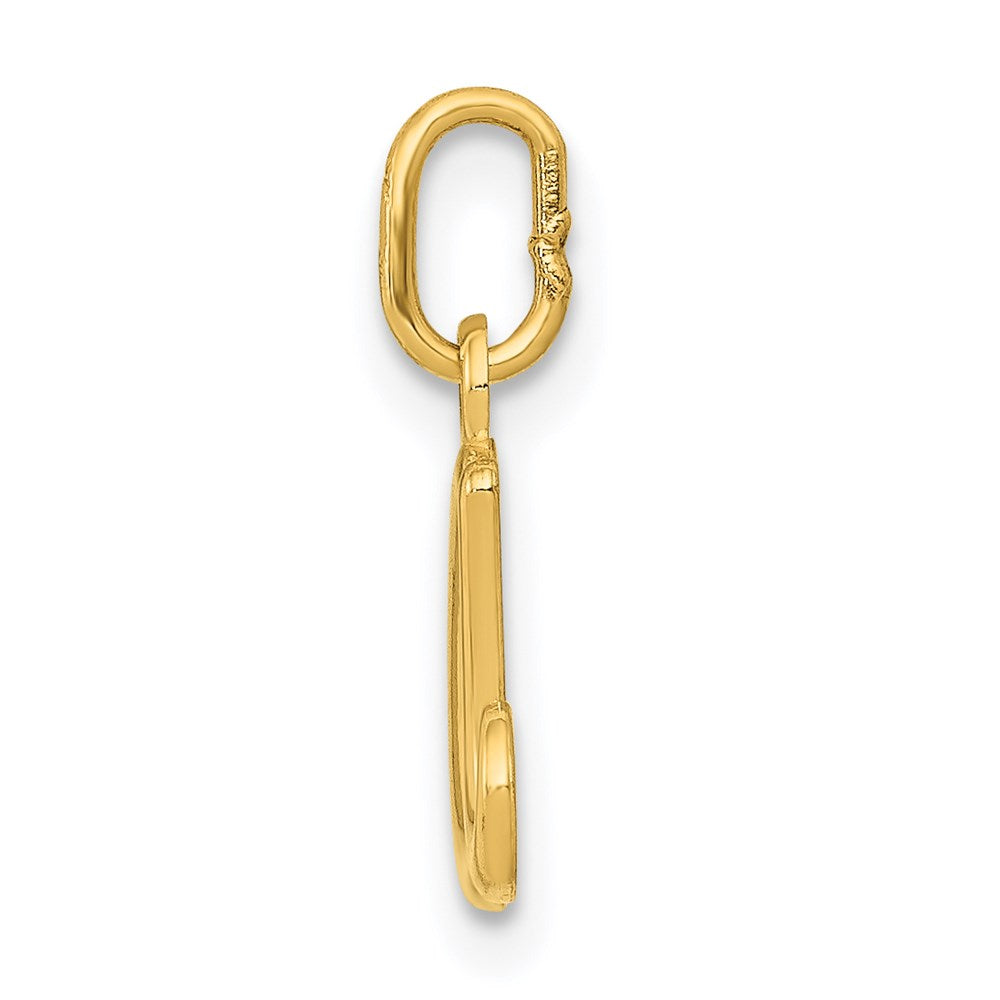 10K / 14K Yellow Gold Letter a Initial Charm - Product Photo