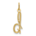 10K / 14K Yellow Gold Letter b Initial Charm - Product Photo