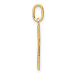 10K / 14K Yellow Gold Letter g Initial Charm - Product Photo