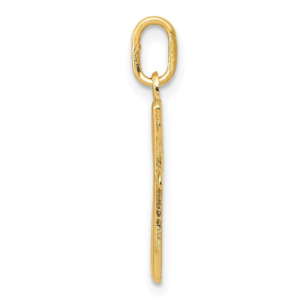 10K / 14K Yellow Gold Letter g Initial Charm - Product Photo