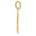10K / 14K Yellow Gold Letter h Initial Charm - Product Photo