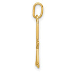 10K / 14K Yellow Gold Letter k Initial Charm - Product Photo