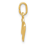 10K / 14K Yellow Gold Letter n Initial Charm - Product Photo