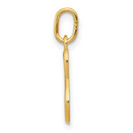 10K / 14K Yellow Gold Letter s Initial Charm - Product Photo