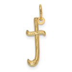 10K / 14K Yellow Gold Letter t Initial Charm - Product Photo