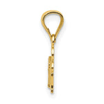14K Yellow Gold I Heart Mommy Pendant - Product Photo