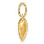 14K Polished 3-D Puffed Heart Pendant - Product Photo