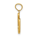 14k Gold Polished Horseshoe Pendant - Product Photo