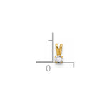 14k Childrens Tiny CZ Pendant - Product Photo
