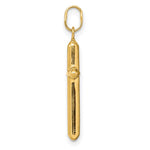 14k Polished Hollow Latin Cross Charm - Product Photo