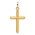 14k Polished Hollow Latin Cross Charm - Product Photo