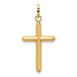 14k Polished Hollow Latin Cross Charm - Product Photo