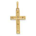 14K Two-tone Crucifix Pendant - Product Photo