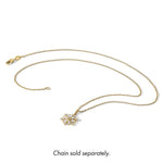 14k Polished CZ Snowflake Pendant - Product Photo