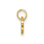 14K Polished CZ Dog Bone Pendant - Product Photo