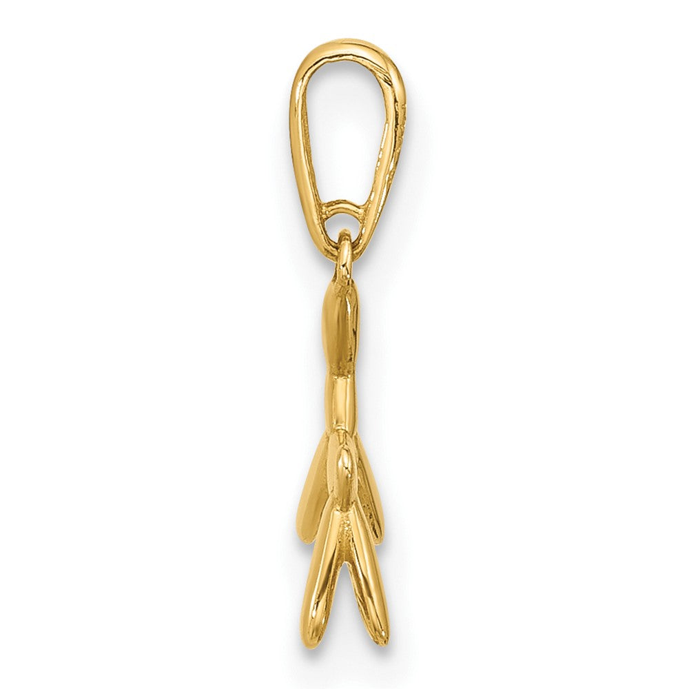 14K Polished 3D Balloon Puppy Pendant Charm - Product Photo