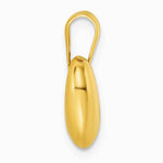 14K Yellow Gold Polished Puffed Heart Pendant - Product Photo