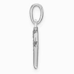 10K / 14K White Gold 10KW Initial M Charm - Product Photo