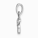 10K / 14K White Gold 10KW Initial S Charm - Product Photo
