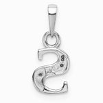 10K / 14K White Gold 10KW Initial S Charm - Product Photo