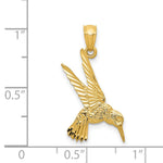 14k Hummingbird Pendant - Product Photo