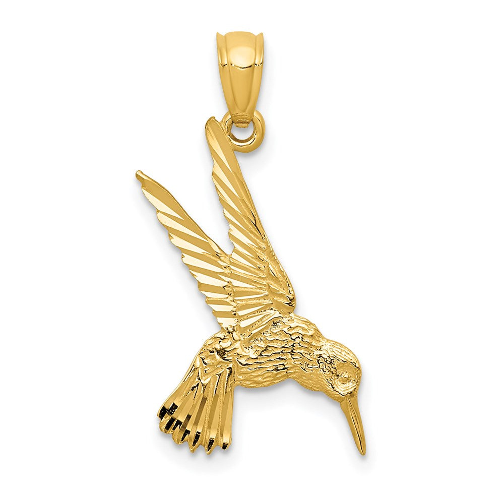 14k Hummingbird Pendant - Product Photo