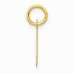 10K / 14K Yellow Gold Small Slanted Block Initial A Charm - Product Photo