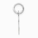 10K / 14K White Gold Small Slanted Block Initial C Charm - Product Photo