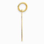 10K / 14K Yellow Gold Medium Fancy Script Initial I Charm - Product Photo