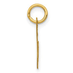 10K / 14K Yellow Gold Medium Fancy Script Initial M Charm - Product Photo