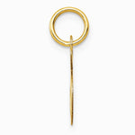10K / 14K Yellow Gold Medium Fancy Script Initial S Charm - Product Photo